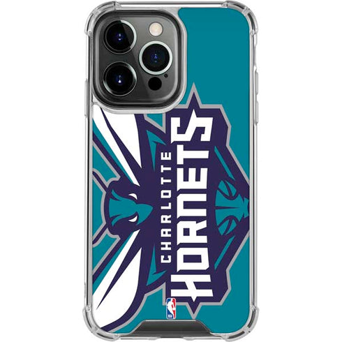 NBA Charlotte Hornets Large Logo iPhone 16 Pro Clear Case